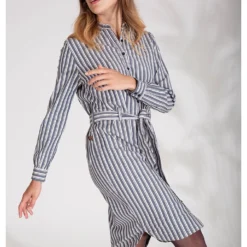 Jurk "Madison Square' Blauw -Exporteren Mooie Look Winkel 4funkyflavours jurk madison square blauw 2