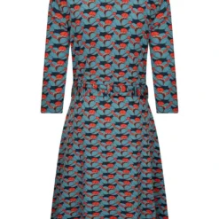 Jurk "Schmoo" Blauw/meerkleurig -Exporteren Mooie Look Winkel 4funkyflavours jurk schmoo blauw meerkleurig 1