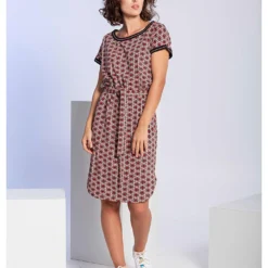 Jurk "Try It Out" Rood -Exporteren Mooie Look Winkel 4funkyflavours jurk try it out rood 2