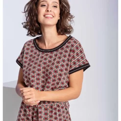 Jurk "Try It Out" Rood -Exporteren Mooie Look Winkel 4funkyflavours jurk try it out rood 4