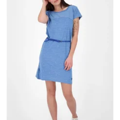 Jurk "Clarice" Blauw -Exporteren Mooie Look Winkel alife and kickin jurk clarice blauw 5