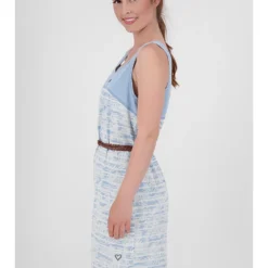 Jurk "Doia" Lichtblauw -Exporteren Mooie Look Winkel alife and kickin jurk doia lichtblauw 2