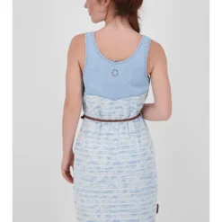 Jurk "Doia" Lichtblauw -Exporteren Mooie Look Winkel alife and kickin jurk doia lichtblauw 3