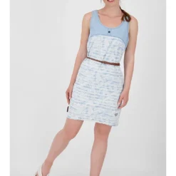 Jurk "Doia" Lichtblauw -Exporteren Mooie Look Winkel alife and kickin jurk doia lichtblauw 5