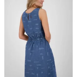 Jurk "Doja" Blauw -Exporteren Mooie Look Winkel alife and kickin jurk doja blauw 2