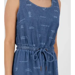 Jurk "Doja" Blauw -Exporteren Mooie Look Winkel alife and kickin jurk doja blauw 3