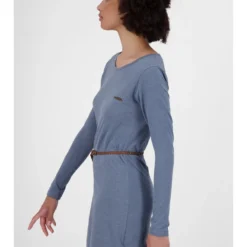 Jurk "Ellin" Blauw -Exporteren Mooie Look Winkel alife and kickin jurk ellin blauw 2