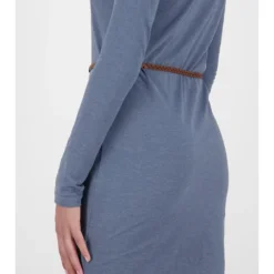 Jurk "Ellin" Blauw -Exporteren Mooie Look Winkel alife and kickin jurk ellin blauw 4