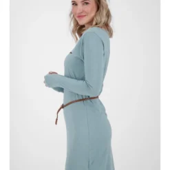 Jurk "Ellin" Blauwgrau -Exporteren Mooie Look Winkel alife and kickin jurk ellin blauwgrau 2