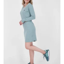 Jurk "Ellin" Blauwgrau -Exporteren Mooie Look Winkel alife and kickin jurk ellin blauwgrau 5