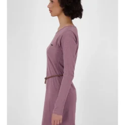 Jurk "Ellin" Paars -Exporteren Mooie Look Winkel alife and kickin jurk ellin paars 2