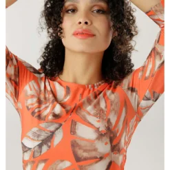 Jurk Oranje/lichtbruin -Exporteren Mooie Look Winkel aniston jurk oranje lichtbruin 3