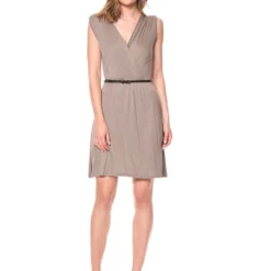 Jurk "Cara" Taupe 5 Jurk "Cara" Taupe -Exporteren Mooie Look Winkel assuili jurk cara taupe 2