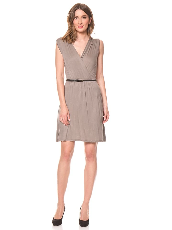 Jurk "Cara" Taupe 3 Jurk "Cara" Taupe - Afbeelding 3