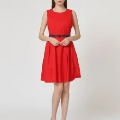 Jurk "Chloe" Rood -Exporteren Mooie Look Winkel assuili jurk chloe rood 2