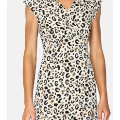 Jurk Crème/zwart -Exporteren Mooie Look Winkel assuili jurk creme zwart 3