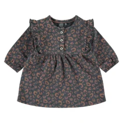 Jurk Antraciet/beige