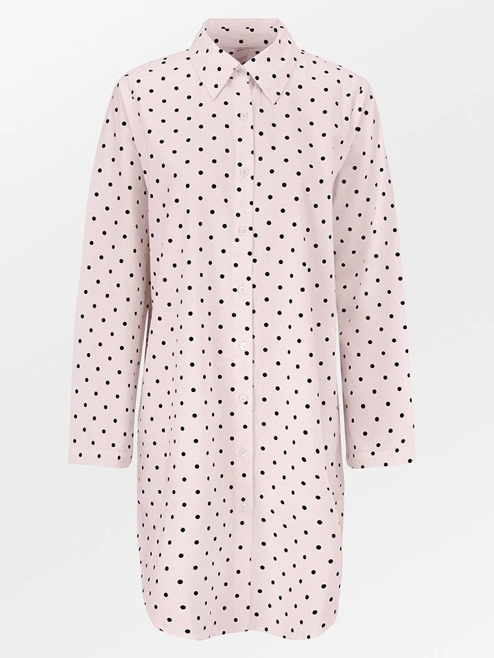 Becksöndergaard Jurk "Dot Cora" Lichtroze/meerkleurig