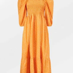 Becksöndergaard Jurk "Taylora" Oranje/meerkleurig