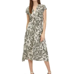 Betty Barclay Jurk Beige/kaki -Exporteren Mooie Look Winkel betty barclay jurk beige kaki 2