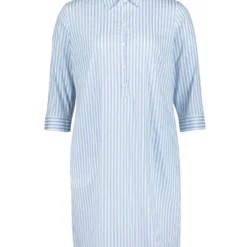 Betty Barclay Jurk Lichtblauw/wit