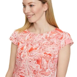 Betty Barclay Jurk Oranje/wit -Exporteren Mooie Look Winkel betty barclay jurk oranje wit 5
