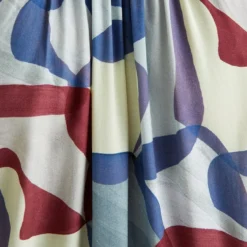 Jurk Blauw/rood/crème -Exporteren Mooie Look Winkel bgn jurk blauw rood creme 6