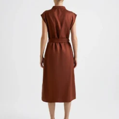 Jurk Donkerbruin -Exporteren Mooie Look Winkel bgn jurk donkerbruin 2