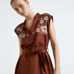 Jurk Donkerbruin -Exporteren Mooie Look Winkel bgn jurk donkerbruin 4