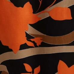 Jurk Zwart/oranje -Exporteren Mooie Look Winkel bgn jurk zwart oranje 4