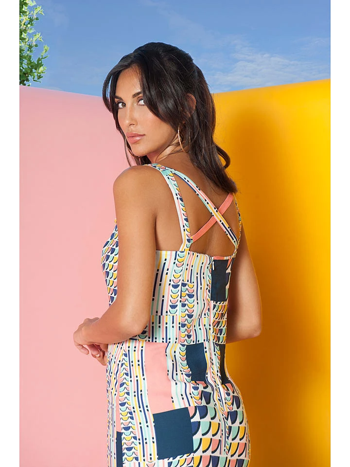 Jurk "Athena" Meerkleurig 2 Jurk "Athena" Meerkleurig - Afbeelding 2