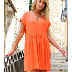 Jurk "Carwen" Oranje