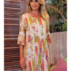 Jurk "Comporta" Meerkleurig