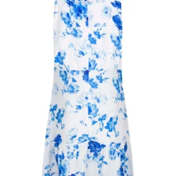 Jurk "Corfou" Blauw/wit -Exporteren Mooie Look Winkel bleu dazur jurk corfou blauw wit 2