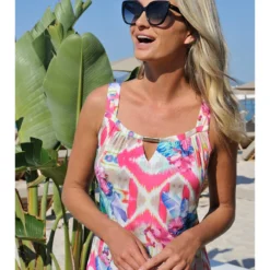 Jurk "Maui" Roze -Exporteren Mooie Look Winkel bleu dazur jurk maui roze 3