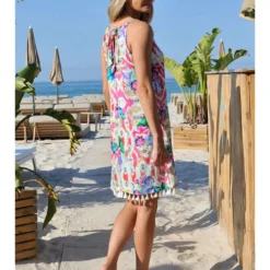 Jurk "Paia" Roze -Exporteren Mooie Look Winkel bleu dazur jurk paia roze 2