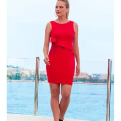 Jurk "Palace" Rood -Exporteren Mooie Look Winkel bleu dazur jurk palace rood 2