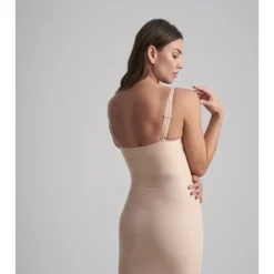 Bye Bra Shape-jurk Beige -Exporteren Mooie Look Winkel bye bra shape jurk beige 3