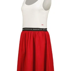 Jurk "Jodieak" Wit/rood -Exporteren Mooie Look Winkel canadian peak jurk jodieak wit rood 2
