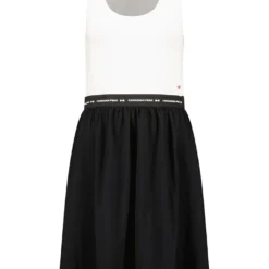 Jurk "Jodieak" Wit/zwart