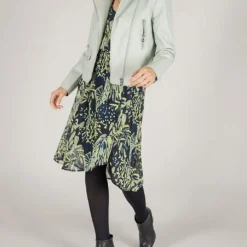 Jurk Donkerblauw/groen -Exporteren Mooie Look Winkel captain tortue jurk donkerblauw groen 2