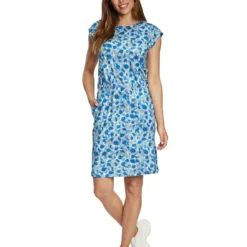 CARTOON Jurk Blauw/grijs -Exporteren Mooie Look Winkel cartoon jurk blauw grijs 2