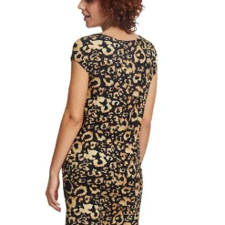 CARTOON Jurk Zwart/bruin -Exporteren Mooie Look Winkel cartoon jurk zwart bruin 3