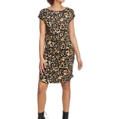 CARTOON Jurk Zwart/bruin -Exporteren Mooie Look Winkel cartoon jurk zwart bruin 4