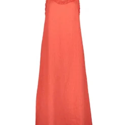 CARTOON Linnen Jurk Koraalrood