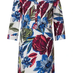 Cecil Jurk Blauw/roze/wit