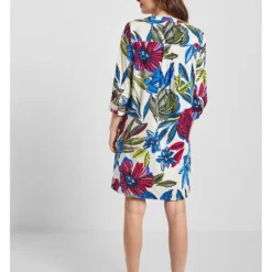 Cecil Jurk Blauw/roze/wit -Exporteren Mooie Look Winkel cecil jurk blauw roze wit 3