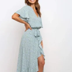 Jurk Lichtblauw/groen -Exporteren Mooie Look Winkel coconut sunwear jurk lichtblauw groen 3