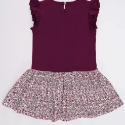 Jurk "Cute Bunny" Paars -Exporteren Mooie Look Winkel denokids jurk cute bunny paars 2