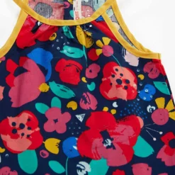 Jurk "Flowers" Donkerblauw -Exporteren Mooie Look Winkel denokids jurk flowers donkerblauw 4